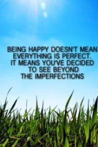 being happy