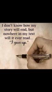 not giving up story not over