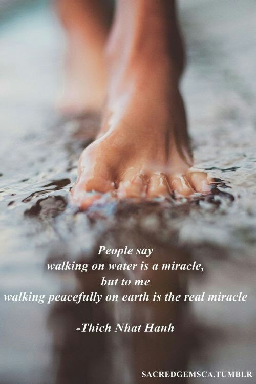 walking on earth is the real miracle